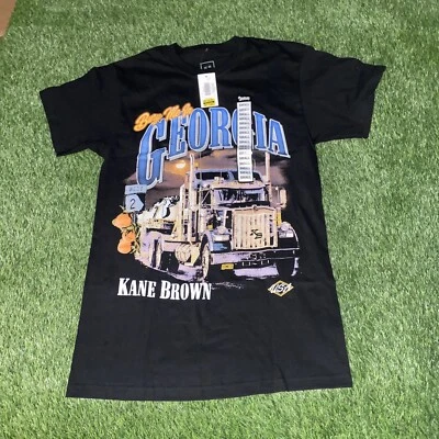 Camiseta Kane Marrón Para Hombre Pequeña Nueva Con Etiquetas Spencer’s Negra Foto 1 de 4