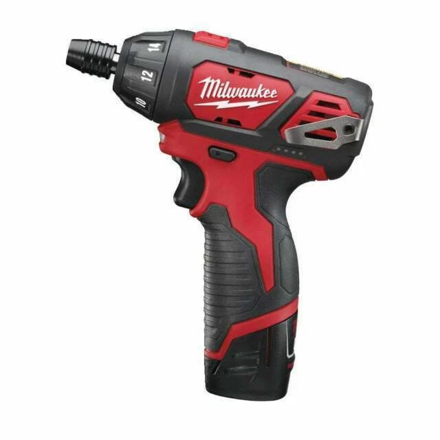 Milwaukee M12 Sub Compact Screwdriver Kit with 2 Batteries12V/1.5Ah - Black/Red