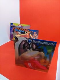 Sega Saturn Promotional Flyer - Virtua Cop, Virtua Fighter, Golden Axe 