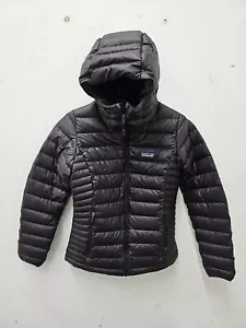 Patagonia Womens Down Sweater Hoody Jacket - Black Size XXS - Picture 1 of 3