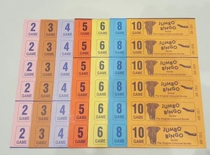 3000 BÜCHER 5 SEITEN (SPIELE) 6 ZUM ANSEHEN JUMBO BINGO TICKETS BLATT - Bild 1 von 1