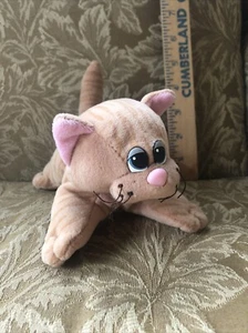 "VINTAGE" POUND PUPPIES PURRIES STRIPED ORANGE TABBY CAT 7" - Picture 1 of 7
