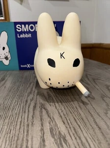 Smorkin’ Labbit Frank Kozik X Kidrobot 10" White Labbit - Smoking White Bunny - Picture 1 of 23