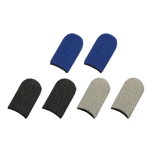 Mobile Jeux Doigt Manchon Doigt Carbone Fibre 3 Couleur, pour Mobile Paquet de 6 - Photo 1 sur 6