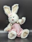 Boyds Bears White Rabbit Pansy Rosenbunny Jointed Plush Stuffed Animal 10" 1998