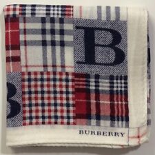 Men's Burberry Vintage Handkerchief Salu check Colourful pocket square 19"