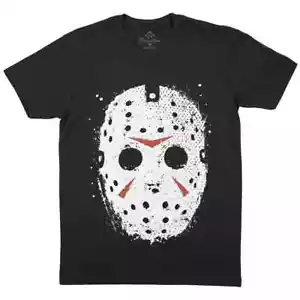 Jason Mask Mens T-Shirt Horror Hockey Friday 13Th Camp Crystal Lake P961 - Picture 1 of 40