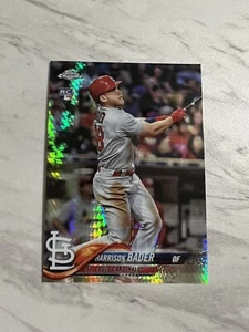 2018 Topps Chrome Prism RC Harrison Bader - Picture 1 of 2