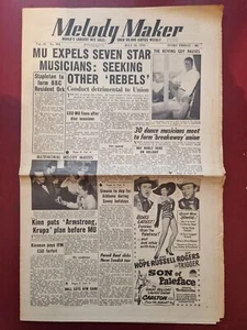 Melody Maker - July 26th 1952 - Music Newspaper Magazine Paper #B14679 - Imagen 1 de 1