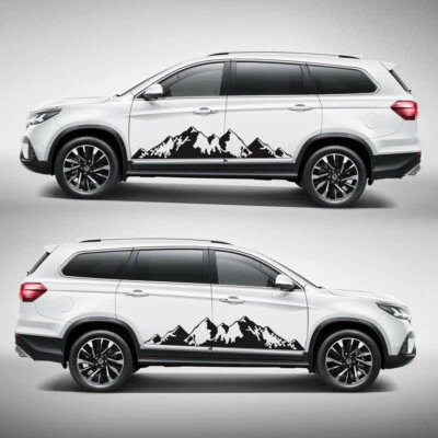 Snowy Mountain Range Vinyl Stickers Graphics Decals For Car Camper Van Caravan  - Image 1 of 4