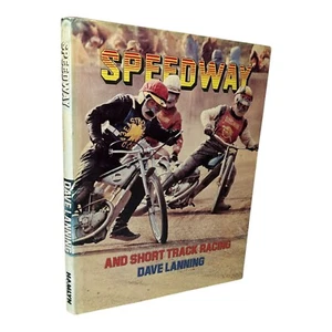 1974 MOTORCYCLE SPEEDWAY AND SHORT TRACK RACING HARDBACK BOOK DAVE LANNING ao - Picture 1 of 8