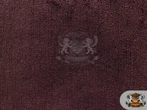 Chenille Upholstery Drapery Solid 04 AUBERGINE Fabric / 54" w / Sold by the yard - Picture 1 of 3