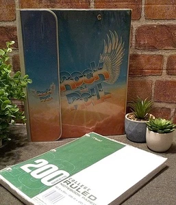 Vtg 1980's Mead Trapper Keeper Data Center Notebook 3 Ring Binder/Vtg Mead Paper - Picture 1 of 19