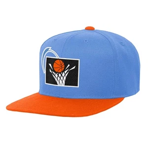 Youth Mitchell & Ness Blue/Orange Cleveland Cavaliers Two-Tone Snapback Hat - Picture 1 of 3