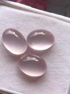 Lote Cabujón Cuarzo Rosa: Piedras Preciosas Rosa Ovaladas 18x13 mm 37,80 quilates - Imagen 1 de 3