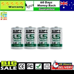 4x SAFT LS14250 ER14250 3.6V Lithium Battery 1/2AA R6 Li-SOCl2 Non rechargeable - Picture 1 of 4