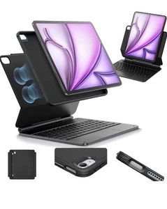 ESR iPad Air 13 Inch Case Keyboard (M3/M2 2025/2024) Easy-Set Magnetic Stand - Afbeelding 1 van 9