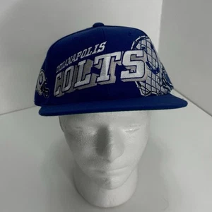 Vtg Indianapolis Colts Sports Specialities Pro Line Snapback Hat Large Print - Picture 1 of 10