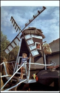 Ostsee Windmühle Kleiner Junge spielt DDR Postkarte vom Planet Verlag Berlin - Bild 1 von 1