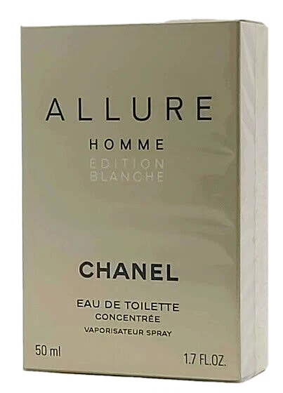 ❤️ALLURE HOMME,EDITION BLANCHE,CHANEL,EDT CONCENTREE,1.7oz50ml,2012"SEALED! - image 1 of 4