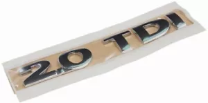 Adesivo emblema posteriore logo 2.0Tdi originale Vw Golf 5 (1K0853675E739) - Foto 1 di 1
