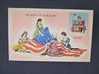 The Birth Of Our Flag, Betsy Ross House Vintage Linen Post Card A1