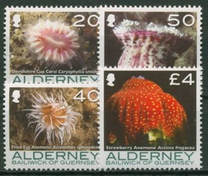 Alderney 2007 animales marinos anémona coral 310/13 sin usar - Imagen 1 de 1