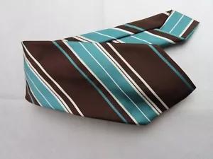 Vintage, St Michael Tie - COLD RINSE striped Made in Britain - Picture 1 of 3