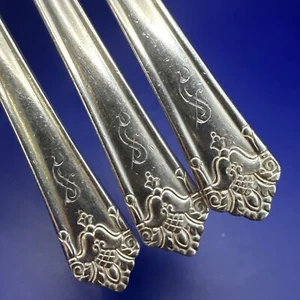 1847 Rogers Bros. 1930s Her Majesty Silverplate Set 3 Grill Fork 7.6 in Mono S - Picture 1 of 8