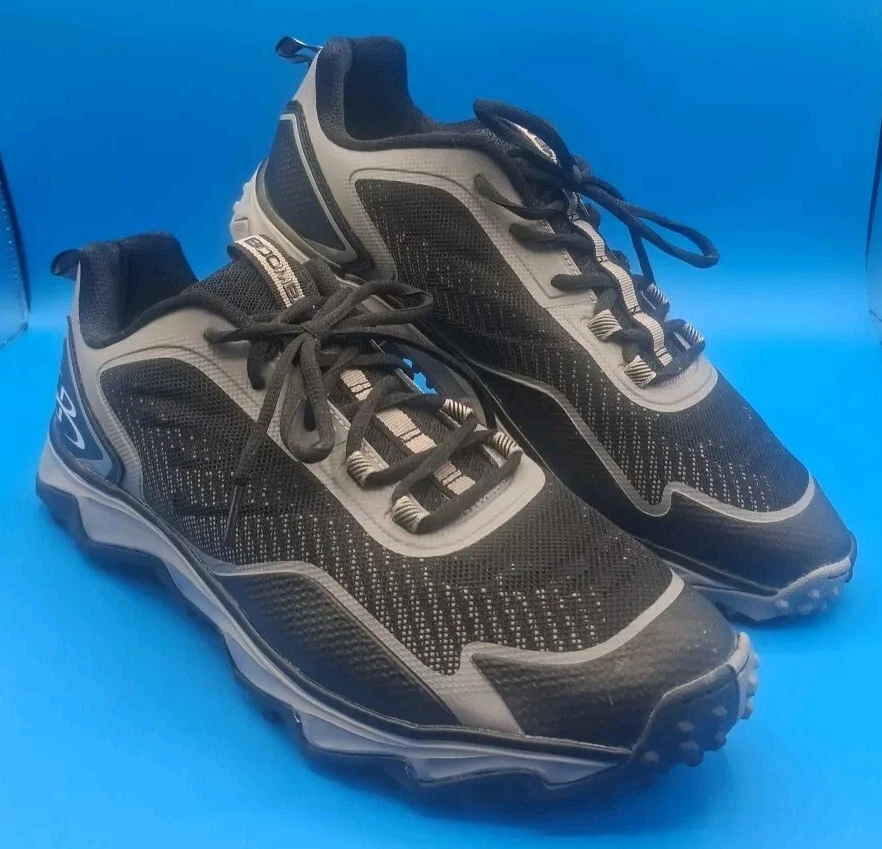 Boombah Бейсбол Софтбол Газон Обувь Черный/Серый BM17103 Мужской 14 Б/у Большой конд - Изображение 1 из 4