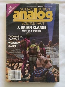 1989 November, Analog Sci-Fi/Fact Magazine, Flaw On Serendip (MH411) - Picture 1 of 4