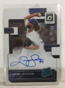 2022 Panini Donruss Optic Andre Jackson Rated Rookie Auto Dodgers MSK - Bild 1 von 2