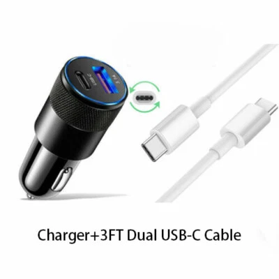 Adaptador Cargador Coche 30W Carga Rápida USB PD Tipo-C Para iPhone 15 14 13 12 Pro Max Foto 1 de 4