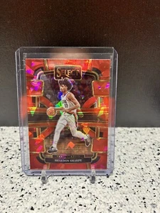 2023-24 Panini Select - Concourse Red Cracked Ice Prizm #15 Shaedon Sharpe - Picture 1 of 2