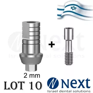 Lotx10 Straight Titanium Abutment Internal Hex wide Ø5.5 mm shoulder 2 mm - Picture 1 of 5