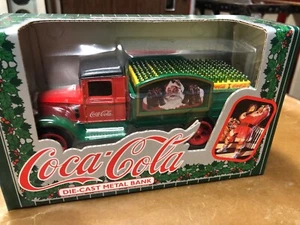 Ertl Coca-Cola 1994 Christmas Metal Die Cast Coin Bank 1:24 - Picture 1 of 6