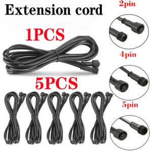 1/5PCS 2/4/5 Pin Extension Cable Wire Lead for LED Deck Light IP67 Waterproof - Picture 1 of 15
