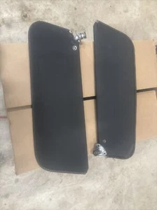 1971-1976 CHEVROLET PONTIAC BUICK OLDSMOBILE SUNVISORS PAIR BLACK - Picture 1 of 6