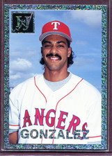 JUAN GONZALEZ ~ 1994 Investor's Journal Silver Prism Baseball Insert Card #2