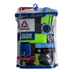 Reebok Boys Pro-Series 5 Performance Boxer Briefs Underwear Size L (12/14) NEW - Picture 1 of 8