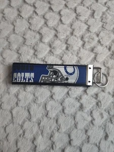 Indianapolis Colts Blue White Unisex Keychain Standard Size NFL Casual Football - Picture 1 of 2