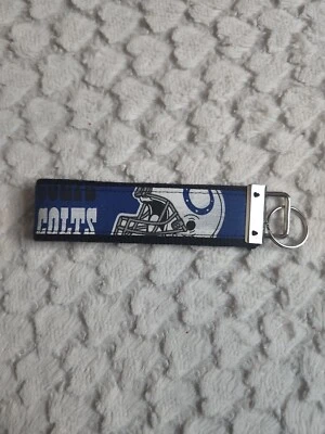 Indianapolis Colts Blue White Unisex Keychain Standard Size NFL Casual Football - Image 1 of 2