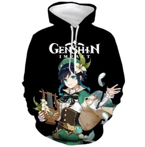 Genshin Impact Game Cosplay Kapuzen Sweatshirt Hoodie Hooded Pullover Pulli Coat - Bild 1 von 2