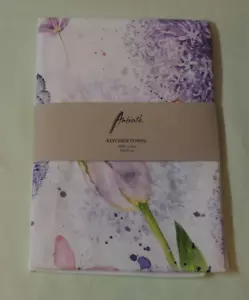 Ambiente Blumen Schmetterlinge Tulpen Geschirrhandtuch Küche 100 % Zierlauch Ver - Bild 1 von 2