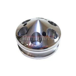 Polea alternadora de aluminio pulido SBC Chevy 283-350 1 ranura GM caña de rata caliente - Imagen 1 de 1