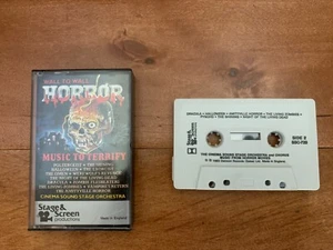 Vintage Wall To Wall Horror Music To Terrify From Horror Movies Cassette Tape - Picture 1 of 3