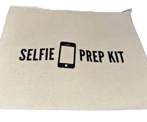 Borsa per trucco in tela astuccio cosmetico astuccio "Selfie Prep Kit" grafica - Foto 1 di 5