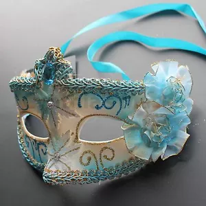 Floral Venetian Masquerade Mask 10+ Colors to pick up Party Prom Wedding - Picture 1 of 11