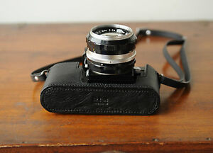 Zhou Black Leather Half Case for Nikon F SLR Camera