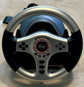 Naki Wired Steering Wheel For PS/PSX/PS2 Model 78015  - Picture 1 of 6